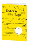 Korrespondenzkarte "Ostern" (Ostern alle Tage, gelbes Motiv)
