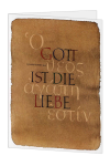Korrespondenzkarte "Gott ist die Liebe"