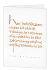 Korrespondenzkarte "Herr, leuchtende Sonne"