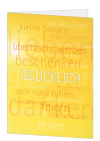 Korrespondenzkarte "Glücklich"