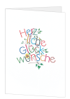 Korrespondenzkarte "Herzliche Glückwünsche"