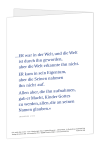 Korrespondenzkarte "Ihr seid das Licht der Welt"