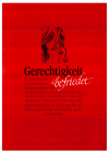 Poster "Gerechtigkeit befriedet"