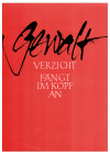 Poster "Gewalt-Verzicht fängt im Kopf an"