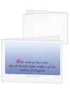 Korrespondenzkarte "Seht nicht auf das Leben"